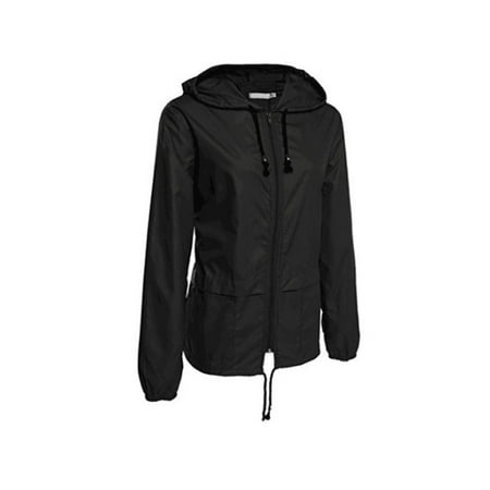 New Black Tuxedo Dinner Jacket - Women Wind/Waterproof Jacket Outdoor Motorcycle Bicycle Rain Coat Hooded Outwear