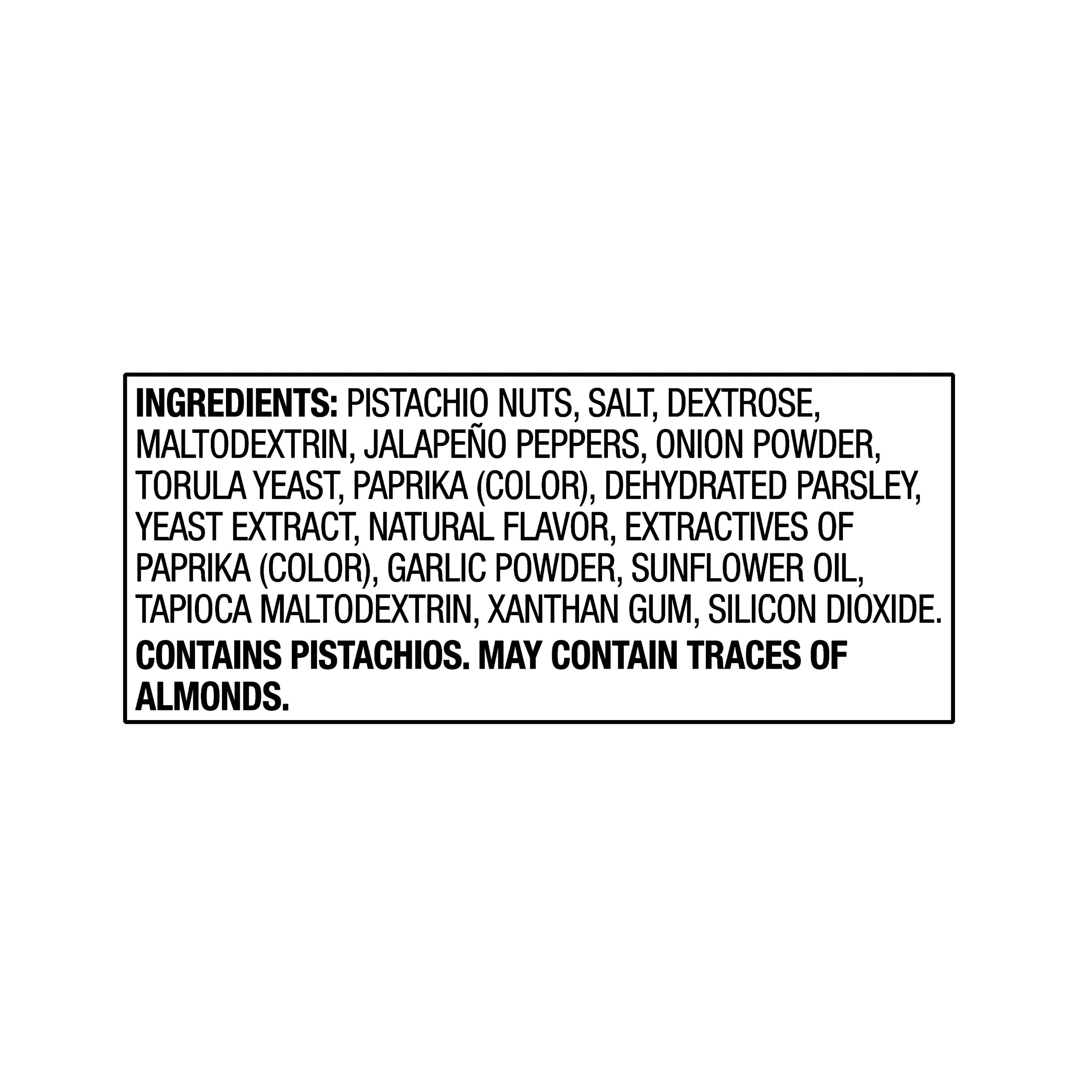 Great Value Jalapeno, No Shell Pistachios, 11 oz Resealable Bag