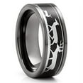 thumbnail image 2 of Back Tungsten Wedding Ring,Hunters Wedding Band,8mm Wedding Band,Buck Wedding Ring,Gunmetal Wedding Band, 2 of 3