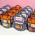 thumbnail image 2 of Bolsa Escolar de dibujos animados para niños, bolsa de dulces con forma de galleta, bolsa de regalo para fiesta de cumpleaños, suministros de embalaje para bocadillos, 2 of 4
