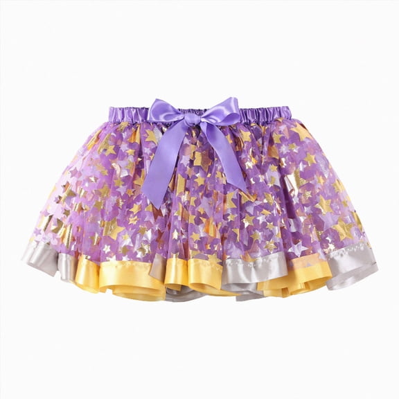NOLDARES utu for Toddler Girls Adorable Kids Tutu Skirts Multicolor Tulle Ballet Tutus for Dress Up Parties Dance Recital Gifts(Purple,2-4 Years)