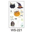 thumbnail image 4 of 10 Sheets Halloween Tattoo Sticker Fluorescent Assorted Temporary Tattoo for Kid, 4 of 10