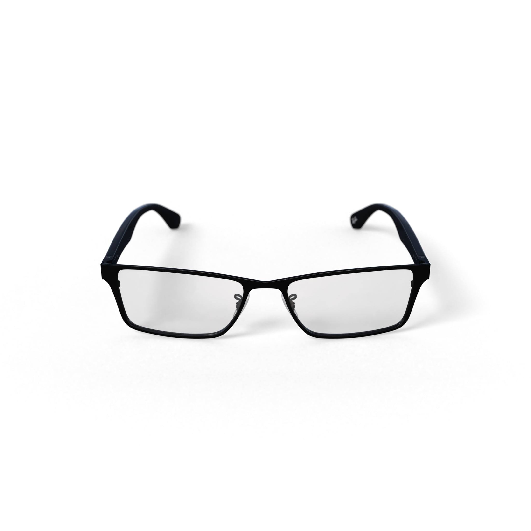 Ray-Ban Unisex Size 55 Rectangular RB6238 Optics Prescription Eyeglasses with Case, Black/Demo Lens