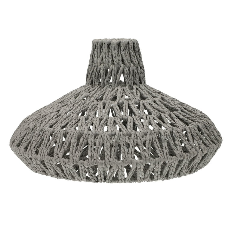 1Pc Woven Lampshade Paper Rope Woven Light Shade Creative Light