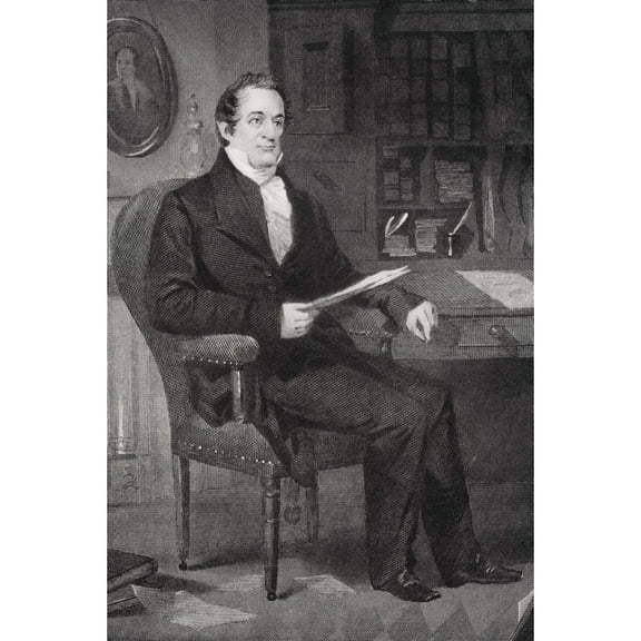 Posterazzi DPI1838850 William Wirt 1772 -1834 American Lawyer Statesman & Author From Painting by Alonzo Chappel Poster Print, 11 x 17