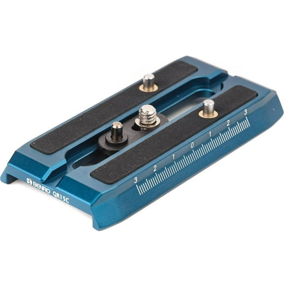 Benro QR15C Quick Release Plate for KH25PC and KH26PC Video Head, Blue