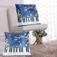 thumbnail image 6 of Piano Keys Shining Stars Notes Throw Pillow Covers Pillowcases 18 x 18 Inch Home Decor 2 Packs for Bedroom Sofa, 6 of 6
