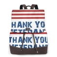 thumbnail image 1 of Fotbe Thank You Veterans Mochila Bolso con Estampado para Mujer, Mochila Antirrobo de Nylon Impermeable, Bolsa Ligera de Hombro, 1 of 4