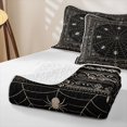 thumbnail image 4 of Manfei White Spider Web Twin Quilt Set,Halloween Theme Twin Coverlet Set,2 Pieces, 4 of 7