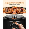 thumbnail image 3 of Bear Small Air Fryer 2.1 QT, Mini Airfryer Adjustable Time&Temp Control, Compact Size Space Saving for 1-2 People Quick Healthy Meals Snack in Minute, 3 of 8
