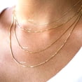 thumbnail image 3 of 10K 30" Yellow Gold 1.0mm Shiny Box Chain with Lobster Clasp, 3 of 5