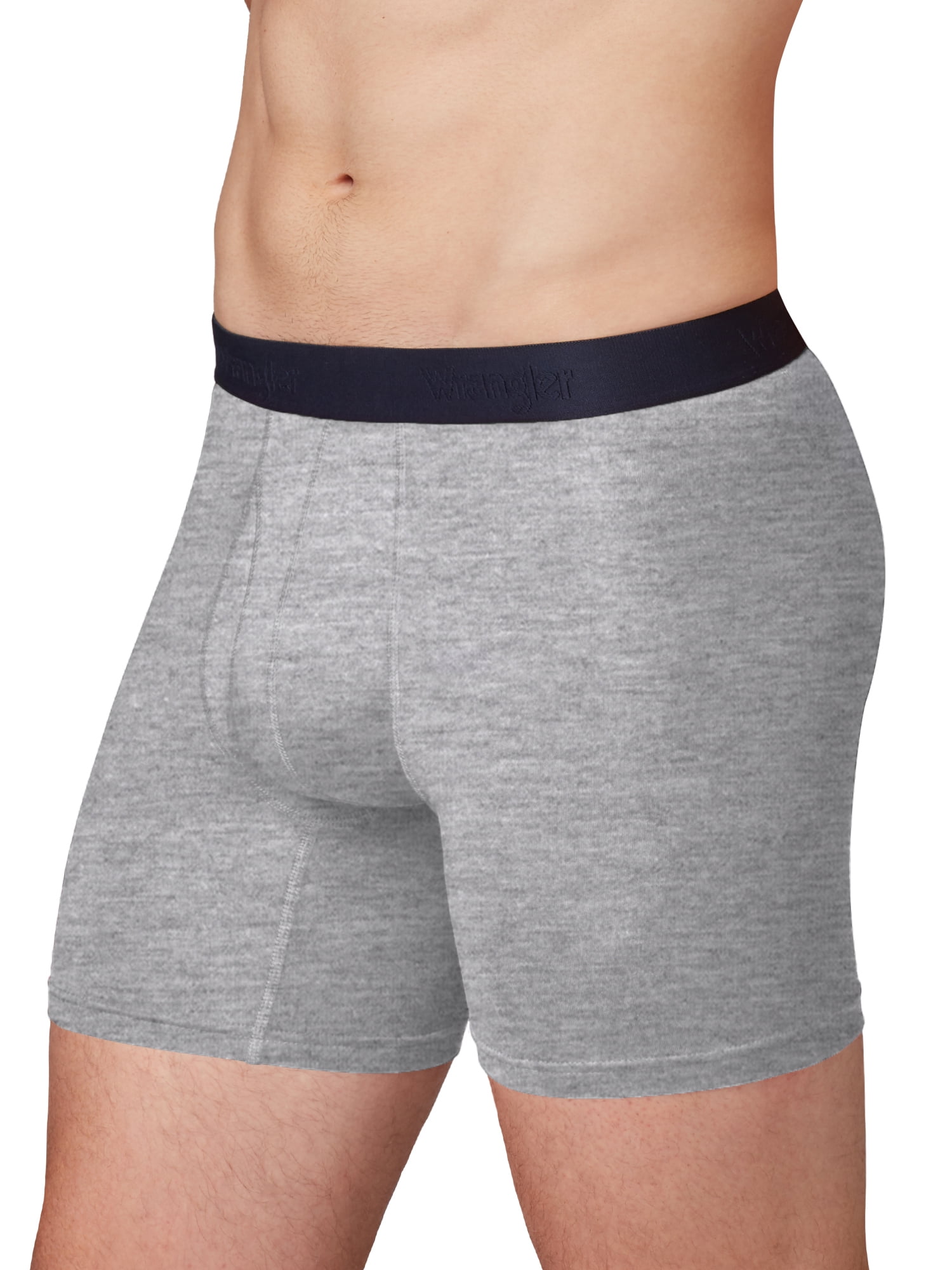 Wrangler Men's Cotton Stretch Boxer Brief Set, Boxer Briefs Underwear for Men, S, 6 Pack