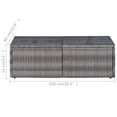 thumbnail image 4 of vidaXL 6 Piece Garden Sofa Set with Cushions & Pillows Poly Rattan Grey, 4 of 5