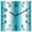 Turquoise, variant on Brown White Ombre Wooden Wall Clock Silent Non Ticking, Abstract Art Modern Brown Gradient Square Wall Clocks Battery Operated, Decor Clock for Home Office, Living Room, Kitchen, 12 Inch