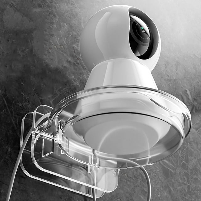 FOMIYES 2Ud Estante Adhesivo Transparente Para Cámara Y Router Uso Doméstico Fácil De Instalar