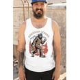 thumbnail image 4 of American Legend Bigfoot Tank Top Patriotic Funny Sasquatch Fan 4 July USA Flag Beer BBQ Tailgate Party Men's Top, 4 of 7