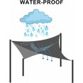 thumbnail image 3 of Patio Decking 2x2M Sun Shade Sail UV Protection Waterproof Fabric Weather Resistant For Decks Pools, Creamy-White, 3 of 5