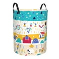 thumbnail image 2 of Balery Funny Farm Round Laundry Basket with Handles Waterproof Freestanding Laundry Hamper for Clothes Toys in the Dorm and Family-Small, 2 of 8