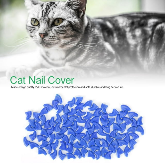 Cat Nail Protector, 100PCS Decorative Cat Paw Protector, For Dog Paw Cat Nail Dog