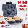 thumbnail image 2 of Dash Multi Mini Waffle Maker: Four Mini Waffles, Perfect for Families and Individuals, 4 Inch Dual Non-stick Surfaces with Quick Release & Easy Clean, 2 of 5
