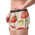 thumbnail image 4 of Haiem Strawberries Men's Boxer Briefs, Every Day Comfort Stretch Cotton Moisture-Wicking Underwear-Large, 4 of 9