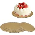thumbnail image 3 of 4 Pack Cake Boards Golden Round Cake Circles 6, 8, 10, 12 Inch Cake Base Cardboard, 1 of Each Size Set for Baking Cake, Gold, 3 of 7
