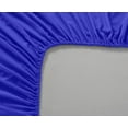 thumbnail image 2 of The Great American Store 1PC Solid Fitted Sheet - 1800 Series Brushed Microfiber 15 Inch Deep Pocket - Wrinkle, Fade, Stain Resistant - Hypoallergenic - King Size Solid Royal Blue, 2 of 4