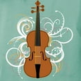 thumbnail image 3 of CafePress - Violin Swirls (For Dar Womens Comfort Colors Shirt - Womens Comfort Colors® Shirt, 3 of 4