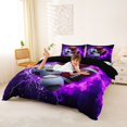 thumbnail image 3 of Erosebridal Rugby Sport Games Duvet Cover Set,Soccer Basketball Lovers Bedding Full For Kids Boys,Reversible Black 3 Pieces,No Comforter, 3 of 6