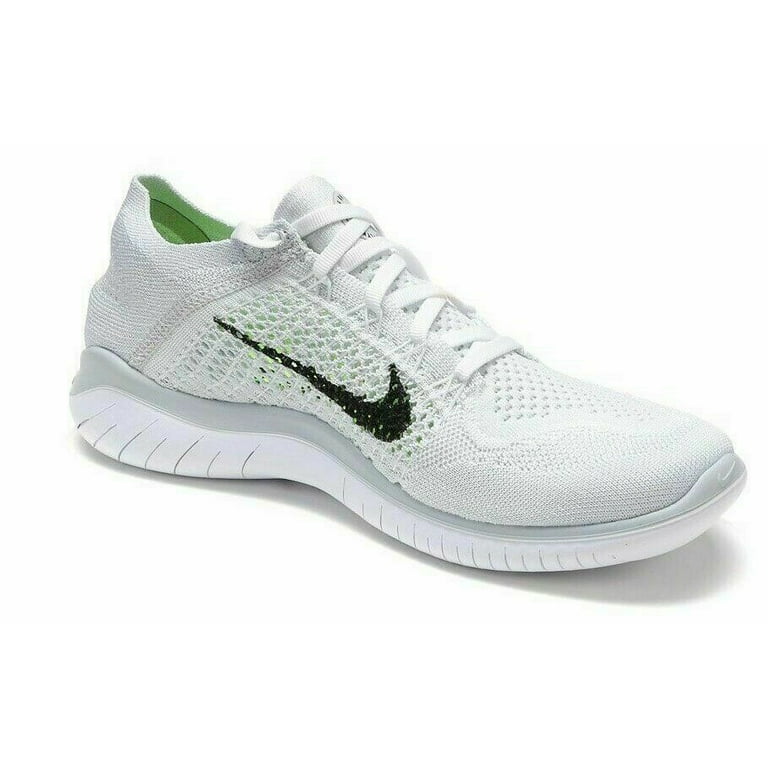 cápsula Caballero amable biología Nike Free RN Flyknit 2018 White/Black/Platinum Men's Running Shoes Size 11.5  - Walmart.com
