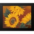 thumbnail image 2 of Rhyan, Vivien 24x20 Black Modern Framed Museum Art Print Titled - Sunflowers II, 2 of 5