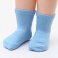 thumbnail image 5 of HCNTES Toddler Boys Girls Socks Kid Socks Black Non Slip Grip Crew Socks Set Children's Solid Color Socks for Spring Summer 1T 2T 3T 4T 5T 6T 7T Wear(Z01-D,1-3 Years), 5 of 6