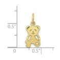 thumbnail image 3 of Auriga 10K Yellow Gold Teddy Bear Charm Pendant for Women (L-20 mm,W-11 mm), 3 of 5