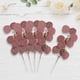 thumbnail image 4 of 5 hojas artificiales de tacto real para decoración de mesa de comedor. rojo, 4 of 8