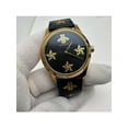 thumbnail image 6 of Gucci G-Timeless Gold-Tone Steel 38mm Black Dial Quartz Ladies Watch YA1264055, 6 of 9