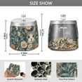 thumbnail image 2 of Yayeee Ashtray with Lid for Cigarette Smokeless Stainless Steel Home Ash Holder, Flowers Cat, 2 of 7