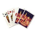 thumbnail image 1 of Washington DC, Neon Skyline, Lantern Press, Premium Playing Cards, 52 Card Deck with Jokers, USA Made, 1 of 5