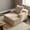 Cream, variant on Oak and Birch Chaise Lounge Chair for Kids & Teens, Plush Velvet Corduroy Boneless Sofa, Compact Dorm & Apartment Chair, 33D Foam, Anti-Skid, Black