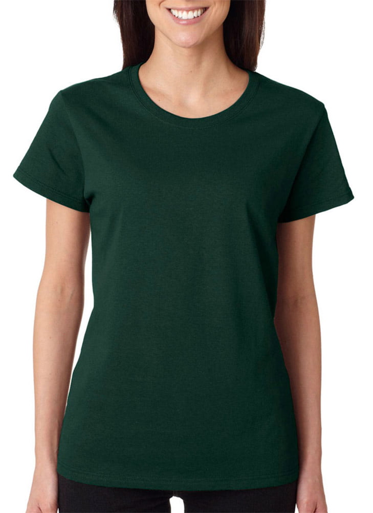 Green Cotton T Shirt for Women