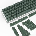 thumbnail image 5 of PBT Keycaps, 117 Keys Double Shot Keycaps Set US Layout (ANSI) OEM Profile for TKL 61 64 68 75 87 96 104 108 GMMK Cherry MX Gateron Kailh Switches Mechanical Keyboard-Green, 5 of 7