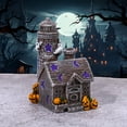 thumbnail image 3 of LAMIRO Halloween Haunted House Village Set - Miniature Spooky House Statue Resin Haunted House Figurines DIY Crafts Halloween Micro-Landscape Decoration, Home Horror Decor Accessory, 3 of 7