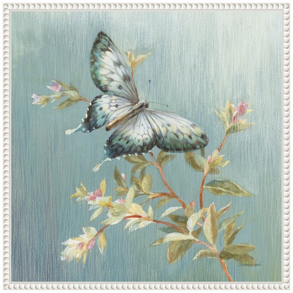 Amanti Art Natural Detail II Blue Framed Canvas Wall Art Print
