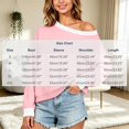 thumbnail image 3 of Enjoytime Sweatshirt for Women Patchwork Long Sleeve Off Shoulder Sweatshirt Fall Fashion Casual Pullover Tops, 3 of 8