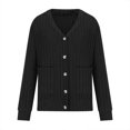 thumbnail image 4 of AherBiu Cardigan Sweaters for Women Long Sleeve Button down Cardigans Open Front Trendy Casual Sweater, 4 of 6