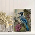 thumbnail image 2 of Blue Jay Floral Canvas Print, Aesthetic Wall Art for Living Room Bedroom Office Hallway Dining Room Entryway, 2 of 8