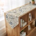 thumbnail image 4 of Thanskgiving Fall Table Runner Linen Burlap Table Runner 36 Inches Small Rustic Pumpkins Botanical Maple Leaf Dresser Scarves for Kitchen Island Coffee Dining Room Party Holiday Decoration 13"x36", 4 of 8