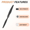 thumbnail image 3 of Uxcell 13x7 Inch Propeller RC Propellers 2-Vane Blades Props for RC Airplane Aircraft Prop Controlled Airplanes Lightweight Drones, Black, 3 of 6