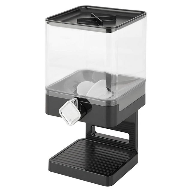 Rice Dispenser 3.7L, Rice and Food Container Storage Grains and Food Dispenser with Sealed Lid Suitable for Rice, Grains and Coffee - Black