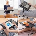 thumbnail image 2 of Cowin Laptop Desk Table, Adjustable Laptop Stand, Foldable Lap Desks 20.5×11.82 in (Black), 2 of 10