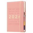 thumbnail image 1 of Agenda 2024 A5 XCF Planificador semanal y mensual de papel grueso rosa, 1 of 4